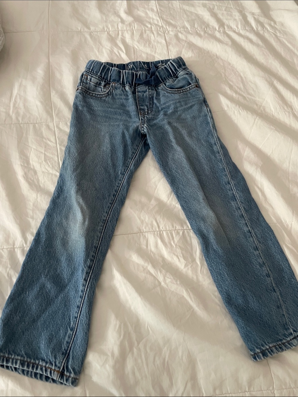 GAP Kids Light Blue Denim Drawstring Jeans